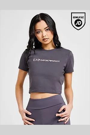 EA7 Logo Slim Crop T