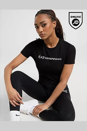 EA7 Logo Slim Crop T