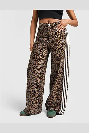 adidas Leopard Print Denim Jeans