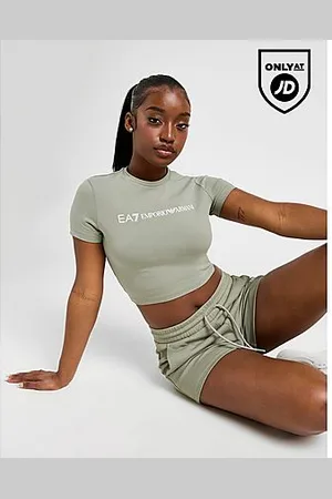EA7 Logo Slim Crop T