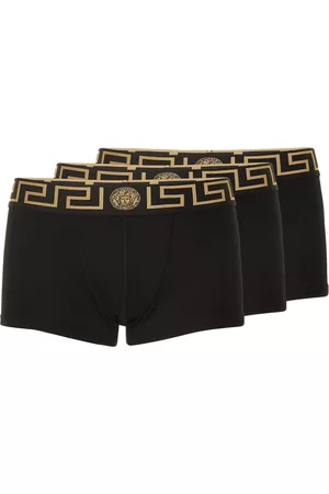 VERSACE Herren Bodyfit Boxershorts - 3 Boxer Aus Stretch-baumwolle