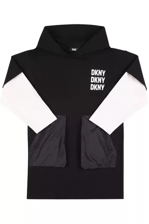DKNY Stretch-baumwollkleid Mit Logodruck