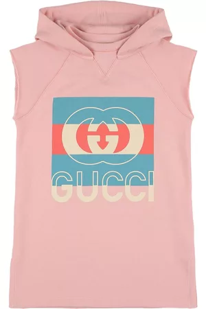 Gucci Mädchen Freizeitkleider - Hoodie Aus Baumwolle Mit Druck