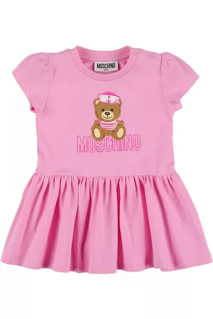 Moschino T-shirt-kleid Aus Baumwolle Mit Druck