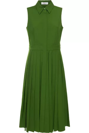 Michael Kors Damen Midikleider - Midikleid Aus Baumwollpopeline