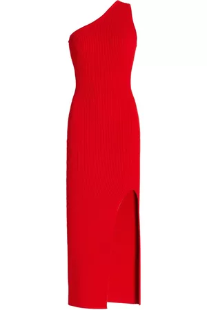 Michael Kors Damen Midikleider - Midikleid Aus Strickripp