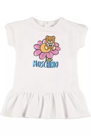 Moschino T-shirt-kleid Aus Baumwolle Mit Druck