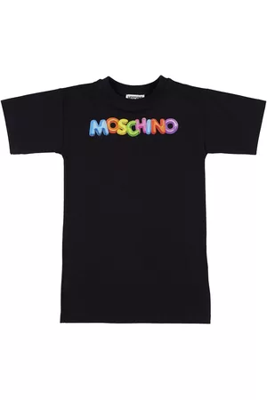 Moschino Mädchen Kleider - Kleid Aus Baumwollmischfleece Mit Logo