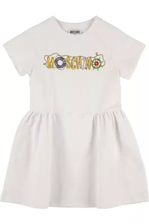 Moschino Mädchen Kleider - Kleid Aus Baumwollmischfleece Mit Logo