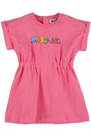 Moschino Mädchen Freizeitkleider - Kleid Aus Baumwolljersey Mit Logodruck