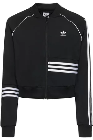 adidas Damen Jacken - Kurze Jacke Mit Streifen