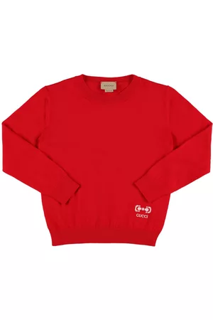Gucci Mädchen Sweatshirts - Horsebit Embroidered Cotton Sweater