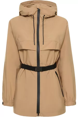 Burberry Damen Jacken - "everthorpe" Belted Jacket W/ Hood