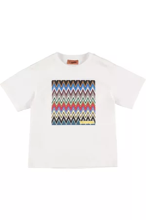 Missoni Mädchen Shirts - Printed Cotton Jersey T-shirt