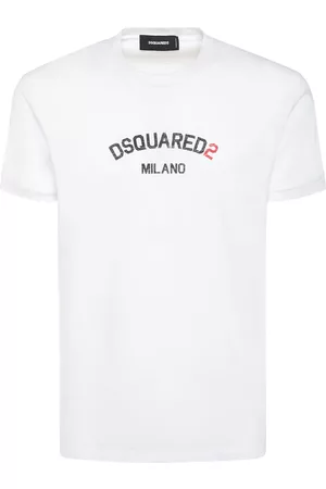 Dsquared2 Herren Shirts - T-shirt Aus Baumwolljersey Mit Logo