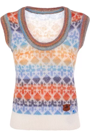 Dsquared2 Damen Bouclé Strickjacken - Strickweste Aus Mohairmischung