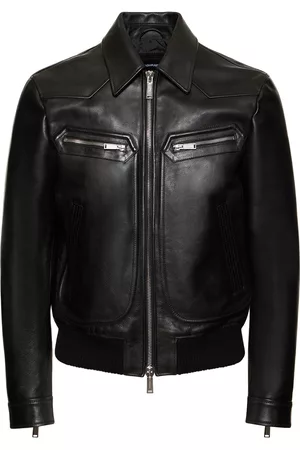 Dsquared2 Herren Lederjacken - Vintage-lederjacke