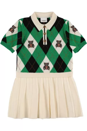 Burberry Damen Plissee Kleider - Plisseekleid Aus Woll/kaschmirstrick