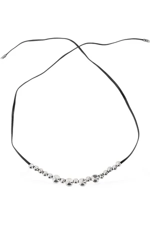 Alessandra Rich Lederhaarschmuck Mit Kristall