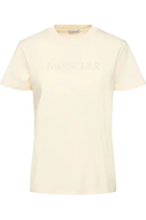 Moncler T-shirt Aus Baumwolle Mit Logodetail