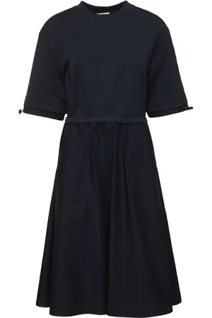 Moncler Kleid Aus Baumwollfleece Und -jersey