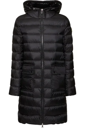Moncler Lange Daunenjacke Aus Nylon „sedan“