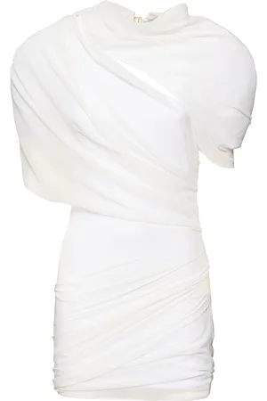 Jacquemus Satin-kleid Mit Drapierung „la Robe Castagna“