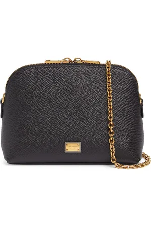 Dolce & Gabbana Mini Schultertasche Aus Dauphineleder