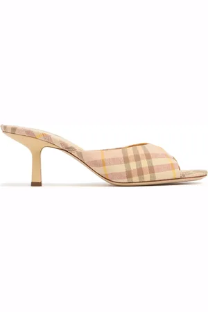 Burberry 65mm Hohe Stoff-mules „lf Mews Check“