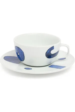 Alessi Set: 4 Espressotassen Und Untertassen „dafne“