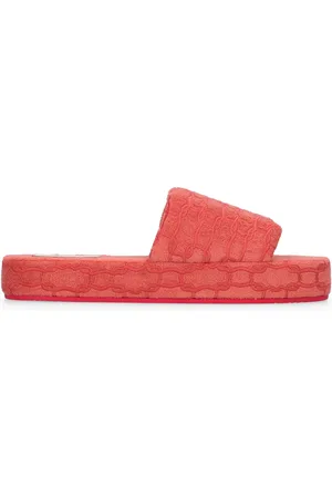 Agnona Stretch Cotton Terry Slippers