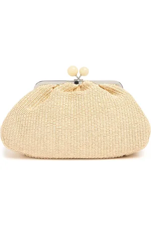 Max Mara Clutch Mit Raffia-effekt „fortuna“