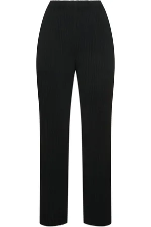 Issey Miyake Gerade Hose Aus Wolle „hatching“