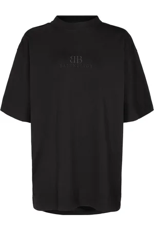 Balenciaga T-shirt Aus Baumwolljersey Mit Rissen