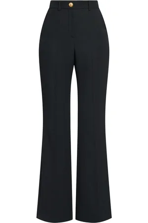 Balmain Hochtaillierte, Ausgestellte Hose Aus Wolle