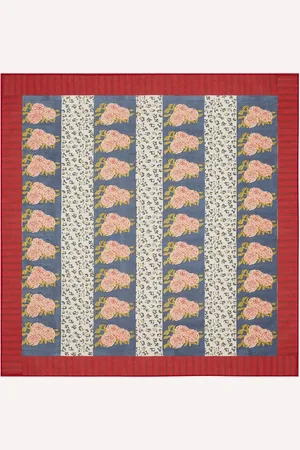 LISA CORTI Tischdecke „dark Blue Leopard Stripes“