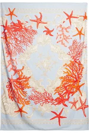 VERSACE Badetuch Aus Baumwolle "barocco De La Mer"