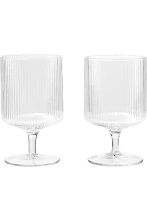 Ferm Living Set: 2 Weingläser „ripples“