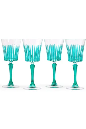 Les-Ottomans Set: 4 Handbemalte Weingläser