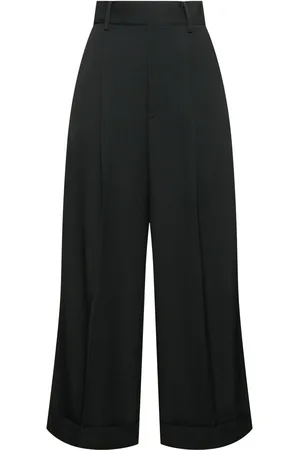 YOHJI YAMAMOTO Taillierte Hose Aus Garbadine