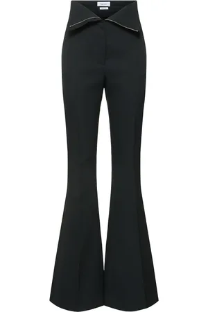 Alexander McQueen Wool High Rise Pants