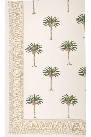 Les-Ottomans Handbedruckte Tischdecke Aus Baumwolle