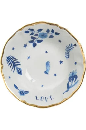 BITOSSI Schlüssel Mit Blauem Blumenmuster