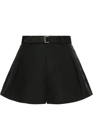 SACAI Doppelseitiger Shorts Aus Seide Und Baumwolle