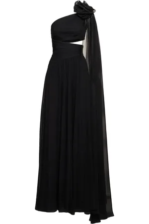 Elie saab Langes Kleid Aus Seidenchiffon