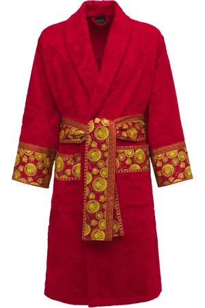 VERSACE Bademantel Aus Baumwolle Mit Jaq Medusa-motiv