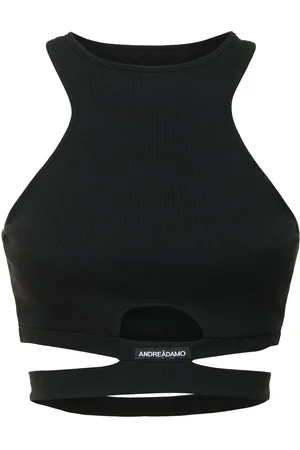 ANDREADAMO Oberteil Aus Geripptem Baumwolljersey