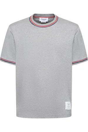 Thom Browne T-shirt Mit Rundhalsausschnitt Und Streifenborte