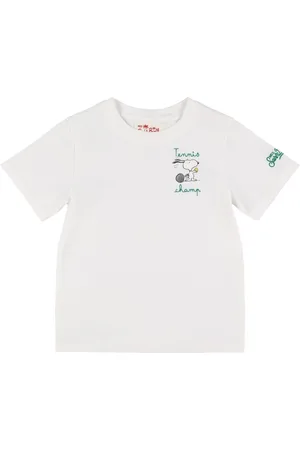 MC2 SAINT BARTH Bedrucktes T-shirt Aus Baumwolljersey "snoopy"