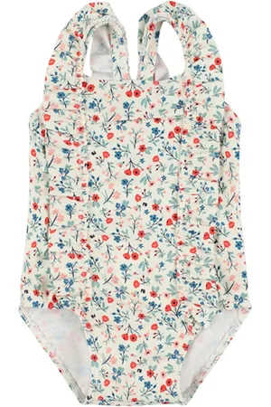 Petit Bateau Badeanzug Aus Bedrucktem Lycra